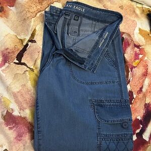American Eagle Outfitters Navy Blue Cargo pants.